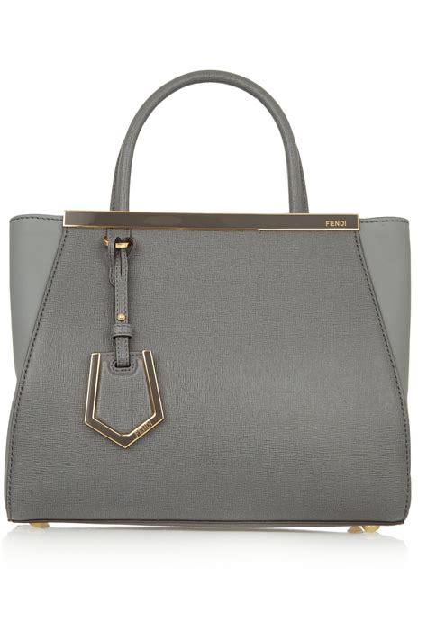 fendi 2jours small textured leather shopper|Fendi 2jours Small Textured.